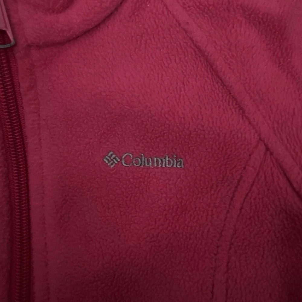 Columbia Toddler Girl Pink Full Zip Fleece Size 4T - Picture 2 of 3